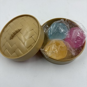 3pcs/<b>box</b> Night <b>Light</b> Relief Stress Mini Dumplings Creative Squeeze Toys Squishy Slow Rebound Colorful Dumpling Squeeze Toys - Product Image 3