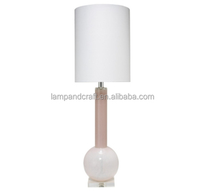 Lampe de table de studio avec abat-jour gris/bleu/transparent/rouge/blanc/jaune pour la décoration intérieure, chambre à coucher, hall d'hôtel, chambre d'hôtel - Product Image 6