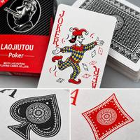 Jeu de cartes de poker personnalisable KJ, écologique, coins arrondis, verni, 54 cartes |   Boîte en papier portable durable pour usage familial et promotionnel