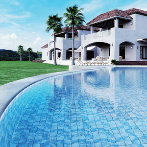 <span class=keywords><strong>Mosaico</strong></span> in Ceramica Blu <span class=keywords><strong>a</strong></span> Prezzo di Fabbrica, Design Moderno Quadrato per Piscine - Product Image 1