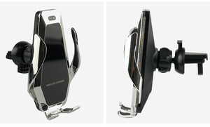 Hot Bán 2 Trong 1 Hồng Ngoại Cảm Ứng P10 Car Chủ Sạc Không Dây Thông Minh Tự Động Kẹp Điện Thoại Với Air Outlet S5 Sạc Nhanh - Product Image 4