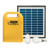 Générateur solaire domestique BX-FD021-A 50 kW avec contrôleur PWM en silicium polycristallin, batterie au plomb-acide, sortie CC 12 V et système MP3/FM