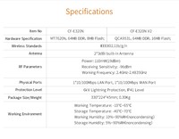 Prise en charge du routeur Wifi OpenWRT QCA9533 CF-E320N V2 2.4GHz 300Mbps Comfast Point d'accès AP de plafond