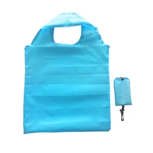 Op Maat Gemaakte Herbruikbare Polyester Boodschappentassen Cadeau Tassen Opvouwbare Boodschappentassen Met Op Maat Bedrukt Logo
