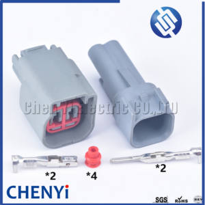 2 Pin otomotiv su geçirmez konnektör kablolama gündüz çalışan lamba tak Mustang için E-4014B Solenoid konektörü - Product Image 1