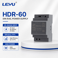 Alimentation électrique ultra-mince sur rail DIN HDR-60-24 60W 24V 2.5A, alimentation industrielle à découpage AC/DC 5V 12V 15V 48V