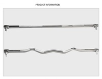Barre de traction EZ Curl FANGBU FB-1524 avec double crochet rotatif, en acier, 5,5 kg, double poulie, durable – Fournisseur d'usine