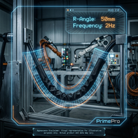 Chaîne porte-câbles robotique PrimePro haute flexibilité, 10 millions de cycles de flexion, gaine PUR, résistante à la torsion, blindage EMC, automatisation