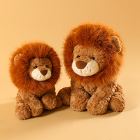Peluche Lion Doux et Moelleux de 25 cm en Polyester et Coton PP, Design Adorable, Cadeau pour Enfants de 8 Ans et Plus, Compagnon de Jeu