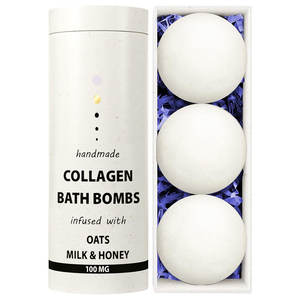 Coffret Cadeau de Bombes de Bain Effervescentes Relaxantes à l'Huile Essentielle de Beurre de Karité et de Coco Écologique pour Peaux Sèches - Product Image 3
