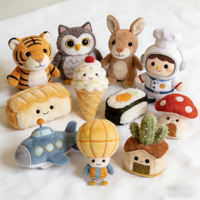 Jouets en peluche personnalisés en usine, mignons, doux, multi-styles, animaux en peluche, personnages de dessins animés, animaux, aliments, plantes pour usage quotidien