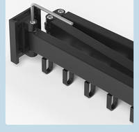 Séchoir à linge mural double en aluminium de haute qualité, pliable et multifonctionnel, avec cintre rétractable pour balcon