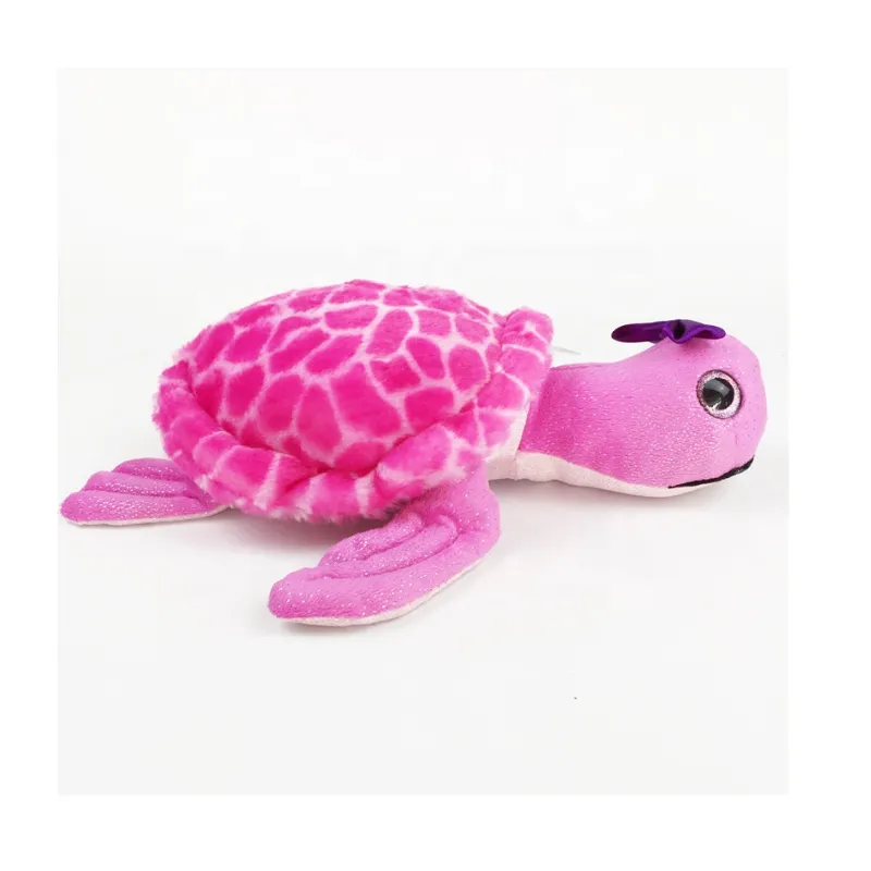 Benutzer definierte Plüsch Baby Soft Toys Meeres schildkröte Kuscheltier Spielzeug puppe Niedliche Big Eye Pink Schildkröte Plüsch Kissen