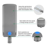 Lampadaire LED 100W haute luminosité anti-corrosion, étanche IP65 pour extérieur, trottoirs, routes urbaines, parkings commerciaux