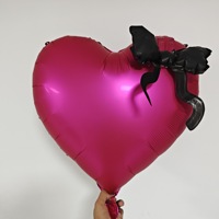 Ballons en aluminium Mylar pour Mariés, Lèvres Rouges, Rouge à Lèvres, Vernis à Ongles, Nœud, Cœur, pour Décoration de Mariage, Fête Prénuptiale, Enterrement de Vie de Jeune Fille, Saint-Valentin