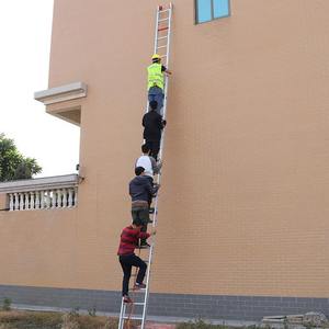 <span class=keywords><strong>Escalera</strong></span> Telescópica de <span class=keywords><strong>Aluminio</strong></span> 6063 de 3 Piezas, Plateada, Moderna, Reforzada, <span class=keywords><strong>Plegable</strong></span>, de un Solo Lado, para Uso Doméstico, 16 <span class=keywords><strong>Metros</strong></span> - Product Image 5