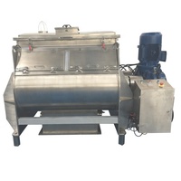 Machine de mélangeur à palettes à double arbre de granulés de poudre alimentaire à haute uniformité