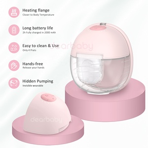 Fabrikneu ver öffentlicht Heat Com press <span class=keywords><strong>W2</strong></span> Milch pumpe Silikon Heiß press flansch Elektrische Milch pumpe mit 2000mAh Batterie - Product Image 3