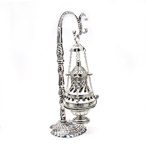 Quemador <span class=keywords><strong>de</strong></span> incienso cruzado <span class=keywords><strong>de</strong></span> aleación <span class=keywords><strong>de</strong></span> Zinc para decoración del hogar, incensario <span class=keywords><strong>de</strong></span> concha <span class=keywords><strong>de</strong></span> <span class=keywords><strong>Santiago</strong></span>, para decoración religiosa - Product Image 1