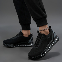 Chaussures décontractées tendance pour hommes, style marche, respirantes, antidérapantes, toutes saisons, avec empeigne en maille – Grande vente