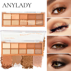 Palette de fards <span class=keywords><strong>à</strong></span> paupières <span class=keywords><strong>à</strong></span> dix couleurs Shimmer Matte Highlight pour <span class=keywords><strong>Amazon</strong></span> European American Powder Makeup Eye Shadow - Product Image 5