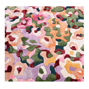 Nouvel arrivage de logo de conception florale moderne de luxe personnalisé grand tapis en laine touffeté à la main ensemble pour la maison salon chambre à coucher tapis - Product Image 5