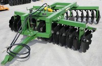 Herse à disques hydraulique robuste pour tracteur agricole, cultivateur de sol, niveleur de terrain agricole