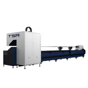 Mesin Pemotong Laser Tabung Bulat dan Persegi 1500W 2000W 3000W Pipa Pemotong Logam Harga Pabrik
