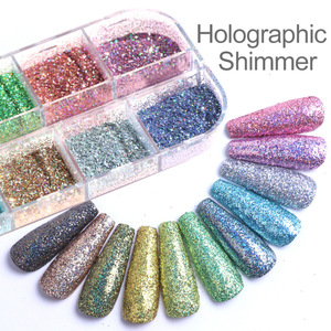 12 Color/Box Starry Nail <strong>Art</strong> Glitter Holographic Laser Dust Nail Powder Holo <strong>Sequins</strong> Manicure Nail <strong>Art</strong> DIY Sparkles Decor - Product Image 5