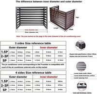 Protection de la vie privée en extérieur personnalisée, anti-corrosion, durable, couverture de climatiseur en aluminium découpée au laser 3D pour jardin