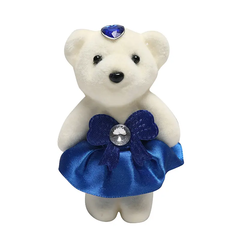 15 tasarım oyuncak ayı anahtarlık peluş oyuncak 11cm küçük oyuncak ayıcık anahtarlık yumuşak oyuncak anahtarlık elbise düğün anahtarlık ile peluş ayı