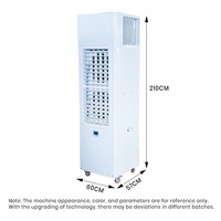 Climatiseur industriel sur pied 5HP, puissant, vertical, avec volets réglables pour usine, 380V50Hz