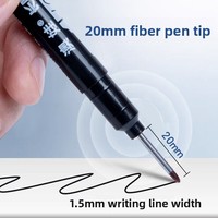 Marqueur permanent à encre huileuse à tête longue, imperméable, pour trous profonds, pour tableau blanc - Multi-usages, 3 couleurs, 14 cm