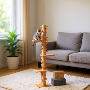 Árbol para Gatos con Rascador de Sisal, 4 Niveles, Estilo Clásico, Resistente, para Diversión Felina en Interiores - Product Image 2