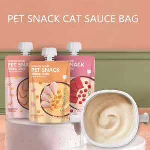 Comida húmeda de alta proteína y alta calidad para mascotas, bolsa de comida húmeda cremosa para gatos, bocadillo para gatos, treast para gatos - Product Image 5