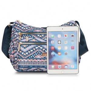 Large Capacity Waterproof Oxford Cloth Female Travel Bag Multi-Layer <b>Single</b> Shoulder Oblique Straddle <b>Flower</b> Design for Mother - Product Image 3