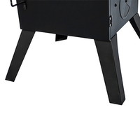 Four multifonctionnel moderne en acier émaillé de qualité supérieure, certifié CE/GS/ITS, pour poulet, charbon de bois, vapeur, fumoir, barbecue pliable