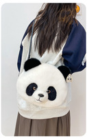 Sac à dos en peluche chat créatif et mignon personnalisable, sac à dos en peluche doux Kawaii pour enfants, cadeaux pour filles, pochette en peluche personnalisée CPC OEM