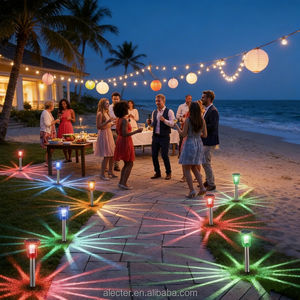 Luces Solares para Camino Alecter, de Acero Inoxidable, Resistentes al Agua, con Clasificación IP54, Luz Blanca Cálida, para Jardines - Product Image 4