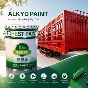 Fabricant de peinture anti-corrosion Couleurs auto-séchantes Composant unique Peinture antirouille alkyde et revêtement pour métal - Product Image 1