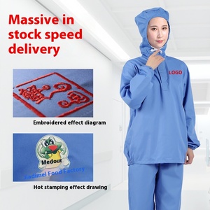 <span class=keywords><strong>Salopette</strong></span> à manches longues à capuche pour hommes pour les ateliers d'usines alimentaires printemps automne saison vêtements <span class=keywords><strong>de</strong></span> <span class=keywords><strong>travail</strong></span> pour la protection du <span class=keywords><strong>travail</strong></span> des femmes - Product Image 2
