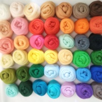 Bojay Needle Felting Wool Chunky Knitting Roving Yarn for Felted Wool DIY Knitting Yarn Wool