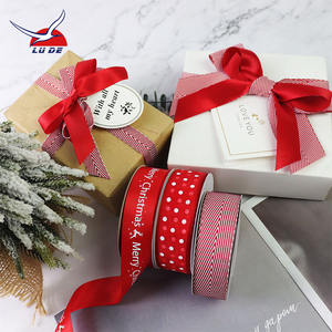 Décoration Emballage Cadeau Noël Rouge Tartan 25mm 1 Pouce Ruban À Carreaux Vérifier Personnalisé Artisanat Célébration Festival <span class=keywords><strong>Xman</strong></span> - Product Image 5