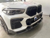 Convient pour la mise à niveau BMW X6 G06 à LD type diffuseur avant en fibre de carbone kit de carrosserie lèvre inférieure