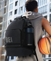 Sac à dos de sport unisexe grande capacité, pratique pour le basketball et le football, durable, vente chaude en usine, sac de sport