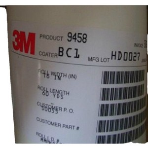เทปสองหน้า 3M 9458 ขนาด 10 นิ้ว x 60 หลา ฟิล์มกาวอิเล็กทรอนิกส์ - Product Image 1