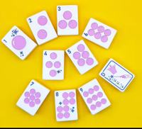 Oh My Luxury Mahjong Paris, jeu de mahjong français romantique, motifs artistiques colorés peints à la main, tuiles de mahjong en acrylique pliables de qualité supérieure, 166 tuiles