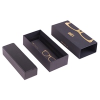Cajas de Embalaje Rígidas con Estampado en Caliente de Lámina Dorada al por Mayor, Cajas de Embalaje para Gafas, Cajas de Regalo, Caja de Cajón Rígida de Lujo