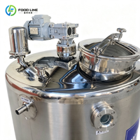 Pasteurisateur de lait mini 100L avec réservoir de stockage chauffé, équipement commercial de pasteurisation pour ferme laitière et laitier, idéal pour la fabrication de yaourt