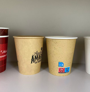 Gobelets en papier personnalisés pour les cafés, 8 oz, jetables, pour boissons chaudes et froides à emporter, imprimés, bon prix, contenants d'emballage alimentaire - Product Image 5